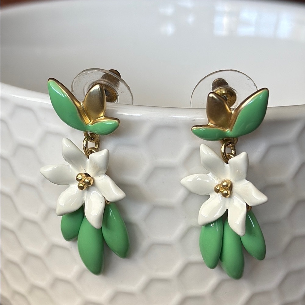 Spartina 449 Retired River House Petite 18k Gold Plated Earrings